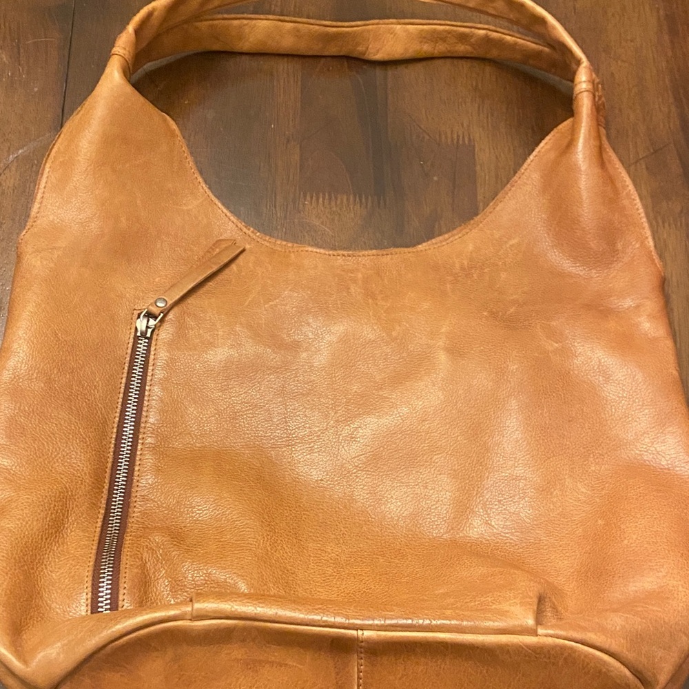 Latico Tan Leather Shoulder Bag Camila style